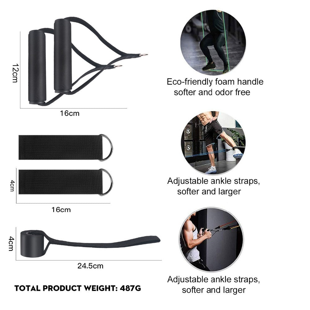 Loop Tube™ 17 Pieces Resistance Fitness Bands